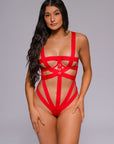 Adeline Bodysuit - Red-Fascinating_Nights