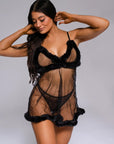 Aloisia Babydoll Set - Black-Fascinating_Nights