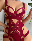 Anahi Bodysuit - Burgundy-Fascinating_Nights