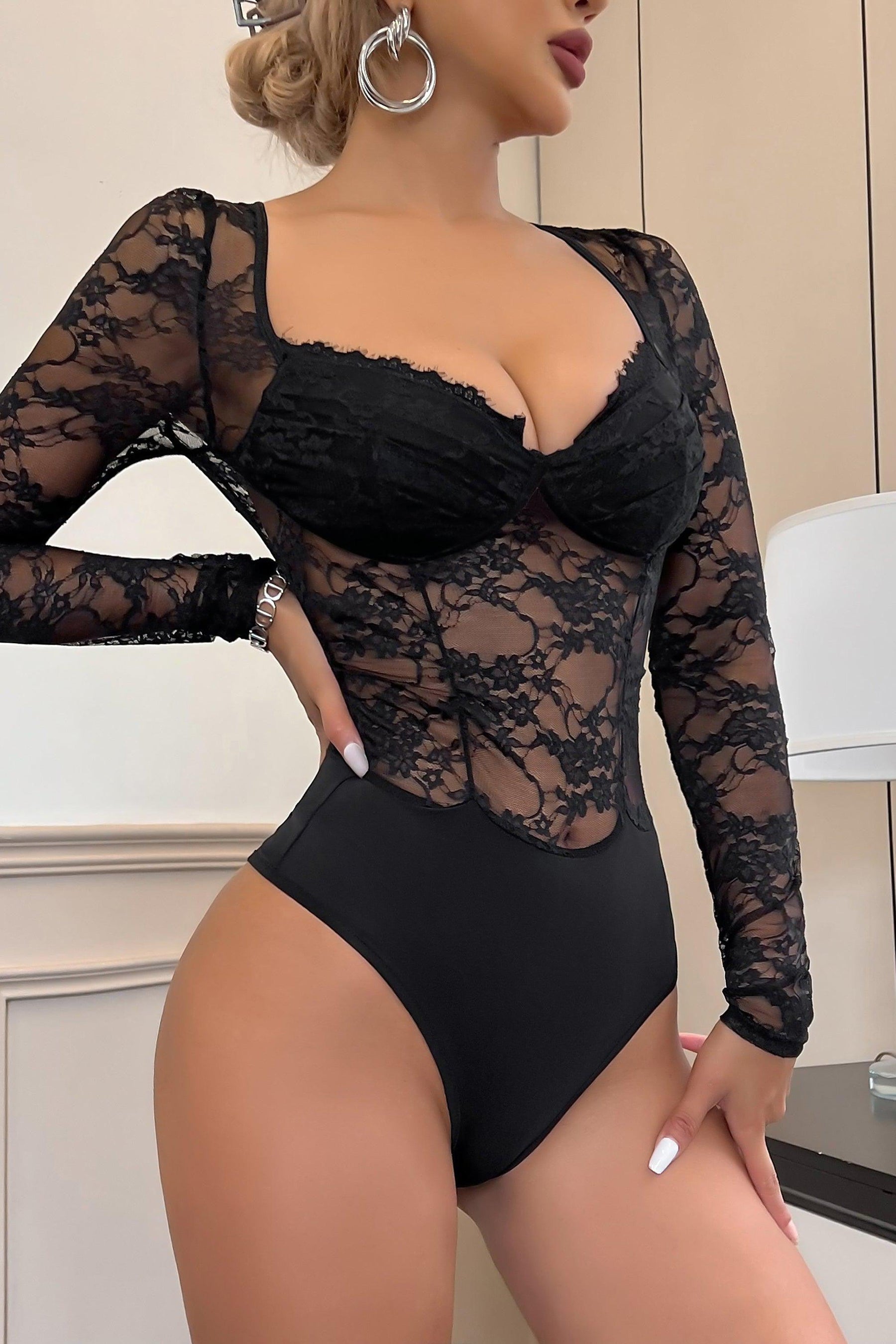 Angie Bodysuit - Black-Fascinating_Nights