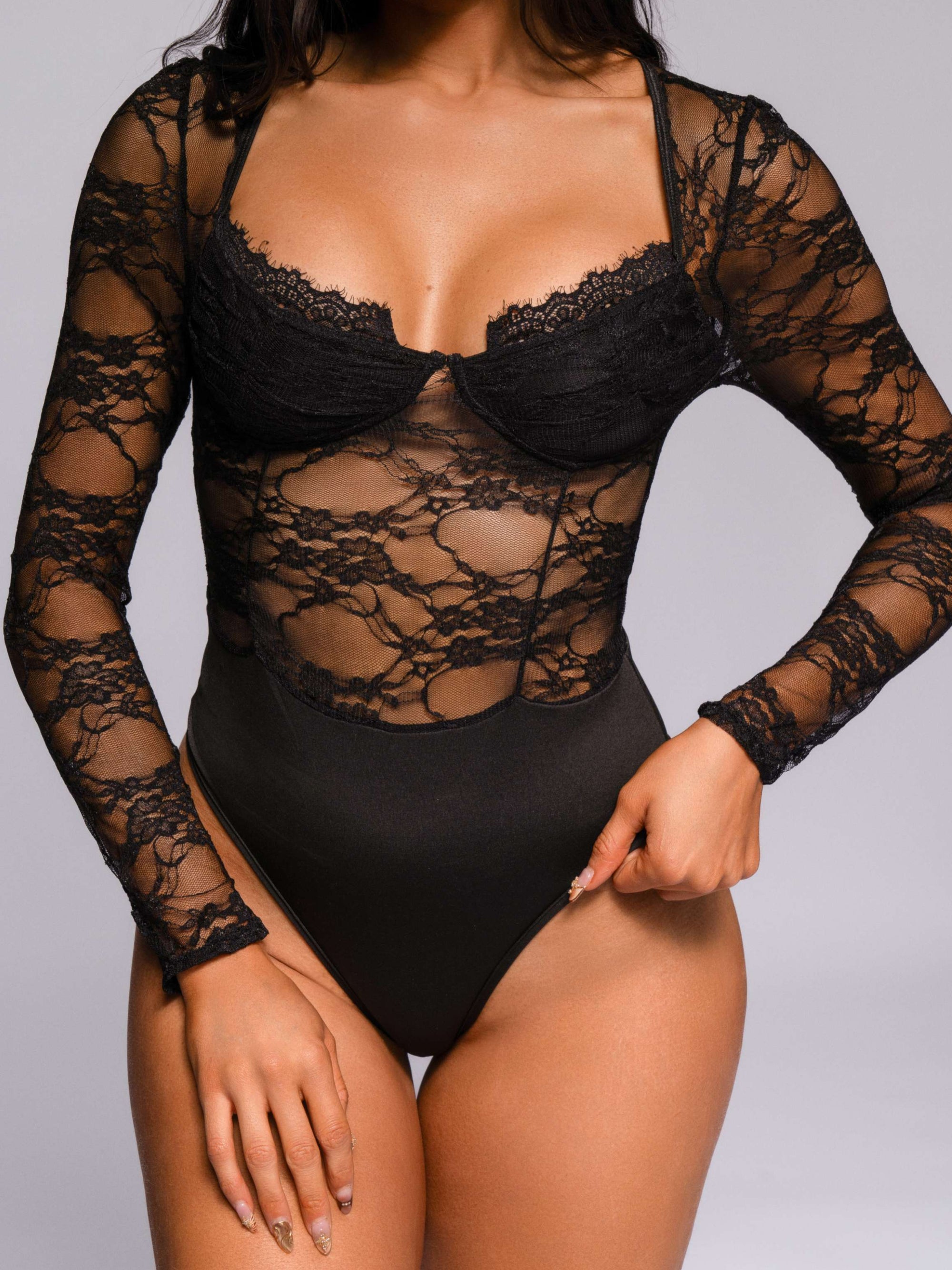 Angie Bodysuit - Black-Fascinating_Nights