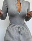 Areesha Bodysuit - Grey-Fascinating_Nights