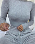 Areesha Bodysuit - Grey-Fascinating_Nights