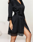 Belén Silk Robe - Black-Fascinating_Nights