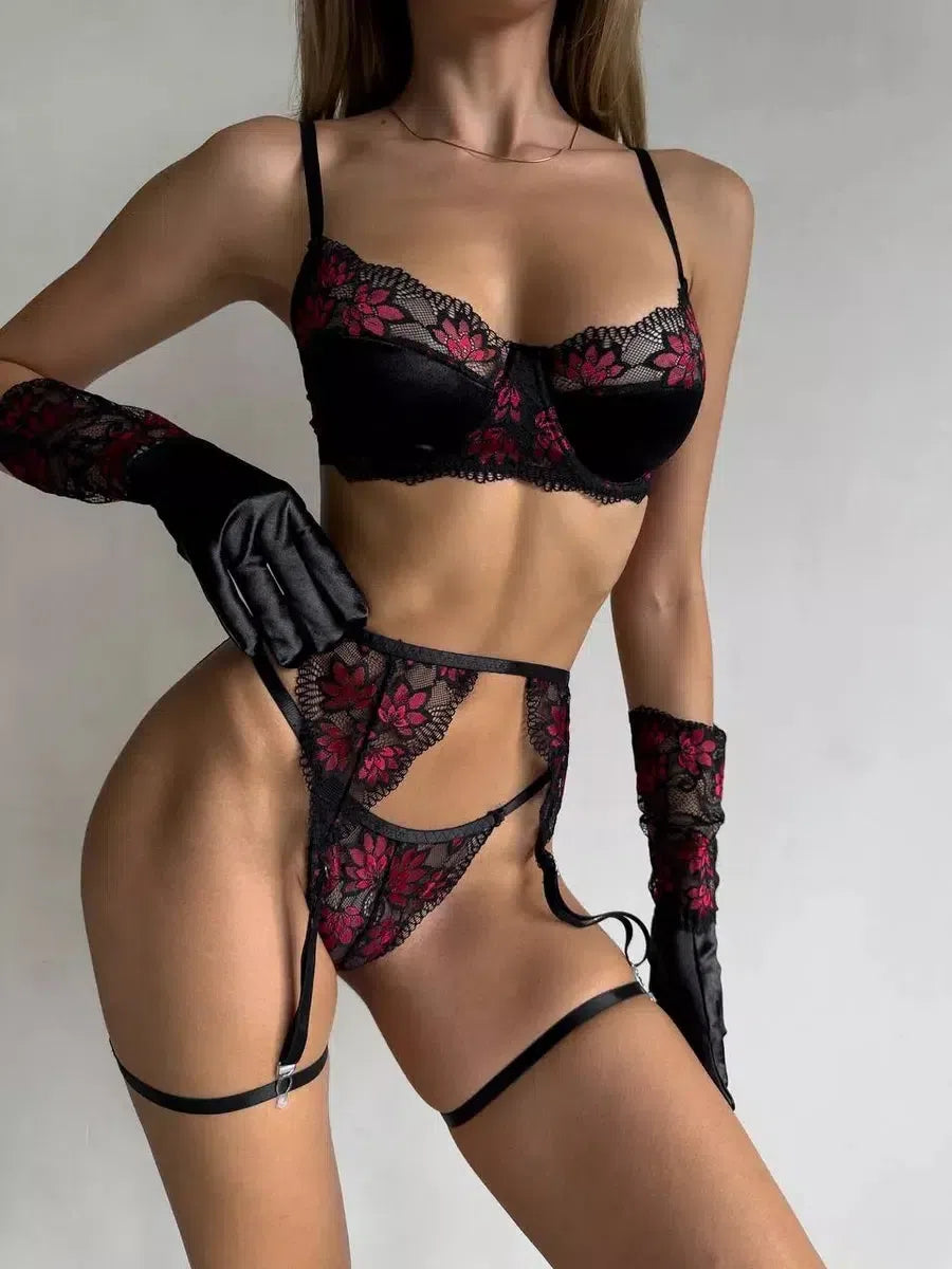 Brynlee Lingerie Set - Black-Fascinating_Nights