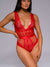 Ember Lace Bodysuit - Red-Fascinating_Nights