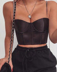 Enticing Chain Corset - Black-Fascinating_Nights