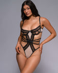 Geneva Bodysuit - Black-Fascinating_Nights