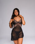 Helen Babydoll Set - Black-Fascinating_Nights