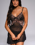 Helen Babydoll Set - Black-Fascinating_Nights