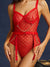 Je t’aime Plaid Bodysuit - Red-Fascinating_Nights