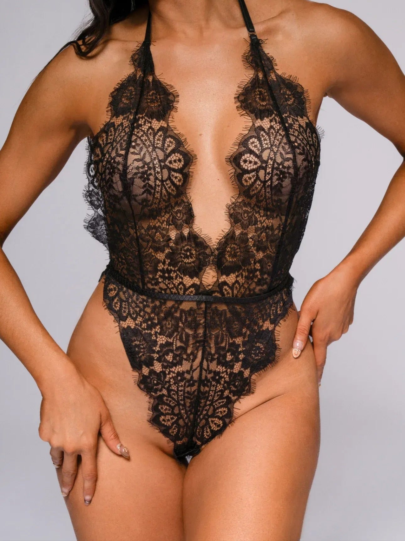 Kamora Bodysuit - Black-Fascinating_Nights