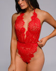 Kamora Bodysuit - Red-Fascinating_Nights