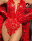 Kamora Bodysuit - Red-Fascinating_Nights