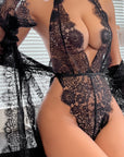 Kamora Bodysuit Set - Black-Fascinating_Nights