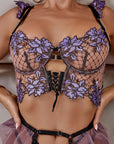 Neena Lingerie Set - Blue-Fascinating_Nights