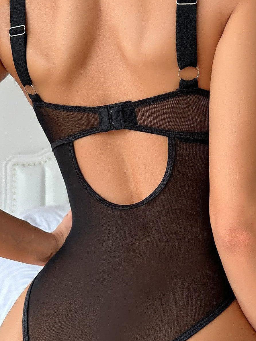 Nevaeh Bodysuit - Black-Fascinating_Nights