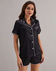 Nyla Satin Pajama Set - Black-Fascinating_Nights