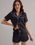 Nyla Satin Pajama Set - Black-Fascinating_Nights