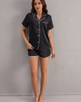 Nyla Satin Pajama Set - Black-Fascinating_Nights