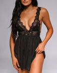 Nylah Babydoll Set - Black-Fascinating_Nights