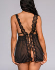 Nylah Babydoll Set - Black-Fascinating_Nights