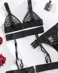 Ophelia Lingerie Set - Black-Fascinating_Nights