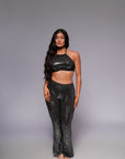 Rosabel Top and Pants Set - Black-Fascinating_Nights