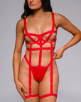 Sadie Bodysuit - Red-Fascinating_Nights