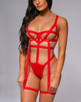 Sadie Bodysuit - Red-Fascinating_Nights