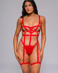 Sadie Bodysuit - Red-Fascinating_Nights