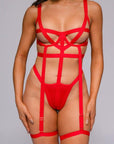 Sadie Bodysuit - Red-Fascinating_Nights