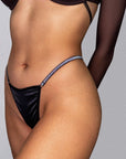 Sequin Triangle G-String - Black-Fascinating_Nights