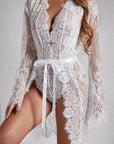 Signature Lace Robe - White-Fascinating_Nights