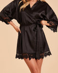 Signature Satin Robe - Black-Fascinating_Nights