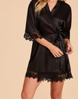 Signature Satin Robe - Black-Fascinating_Nights