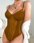 Skyler Bodysuit - Brown-Fascinating_Nights