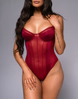 Skyler Bodysuit - Burgundy-Fascinating_Nights