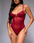 Skyler Bodysuit - Burgundy-Fascinating_Nights