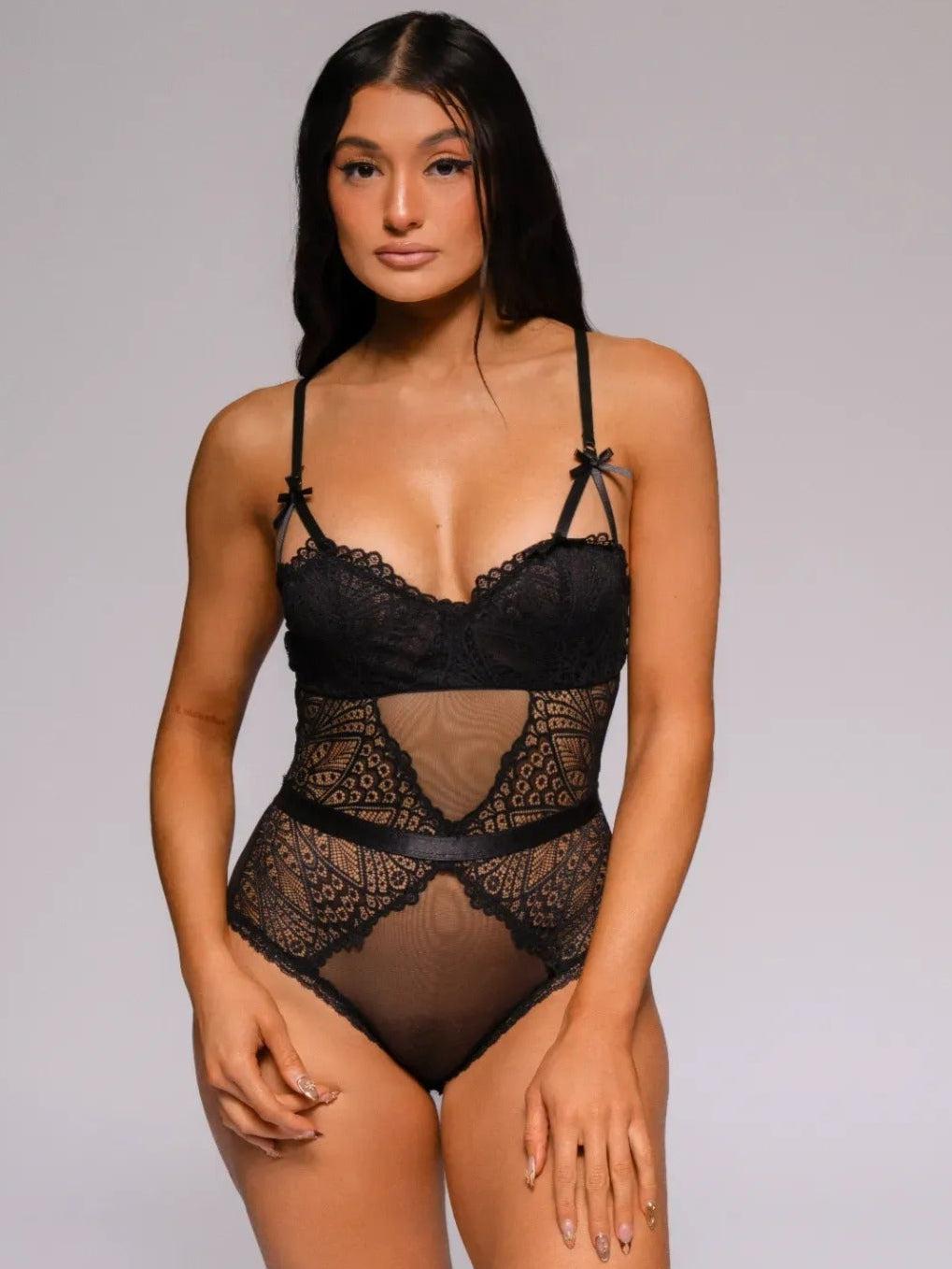 Valentina Bodysuit - Black-Fascinating_Nights